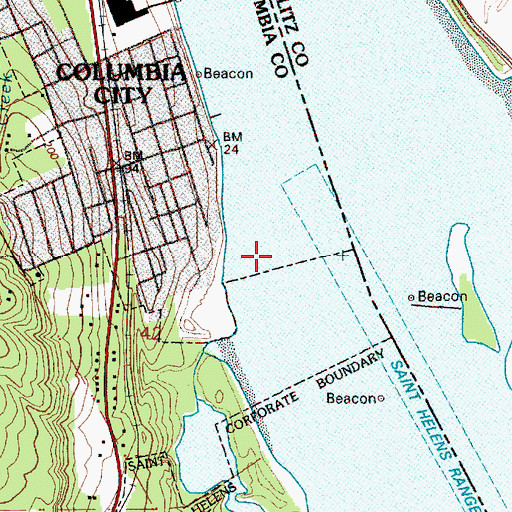 Topographic Map of Western Spar Company Spur (historical), OR