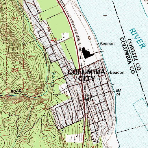 Topographic Map of Crown Zellerbach Number 4 (historical), OR
