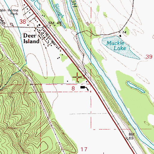 Topographic Map of Murphy (historical), OR