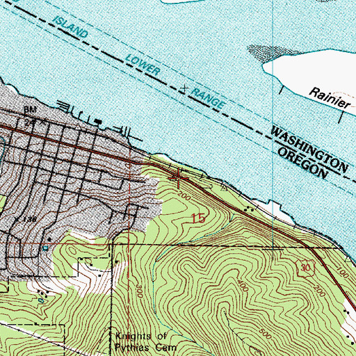 Topographic Map of Reeds (historical), OR