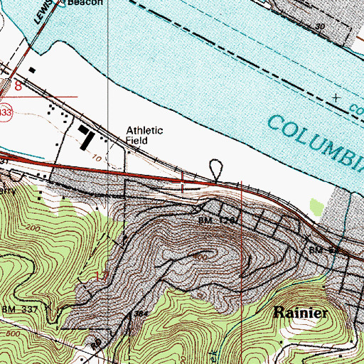 Topographic Map of Avon, OR