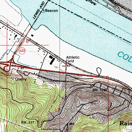 Topographic Map of Van Vleet Lumber Company Spur (historical), OR