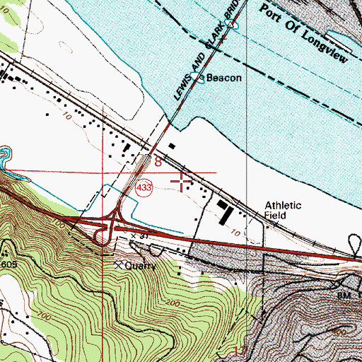 Topographic Map of Goodat Crushed Rock (historical), OR