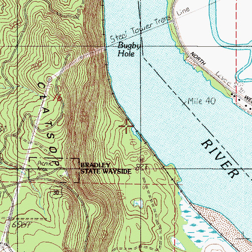 Topographic Map of Bugby (historical), OR