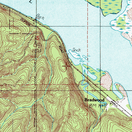 Topographic Map of Parsons (historical), OR