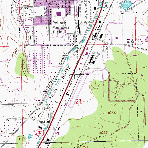 Topographic Map of Central Oregon Fir Supply (historical), OR