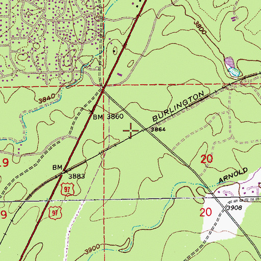 Topographic Map of Brooks Scanlon Crossing (historical), OR