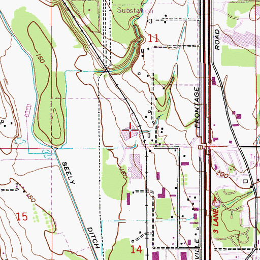 Topographic Map of Maine (historical), OR