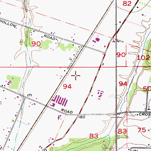 Topographic Map of Loganville, OR