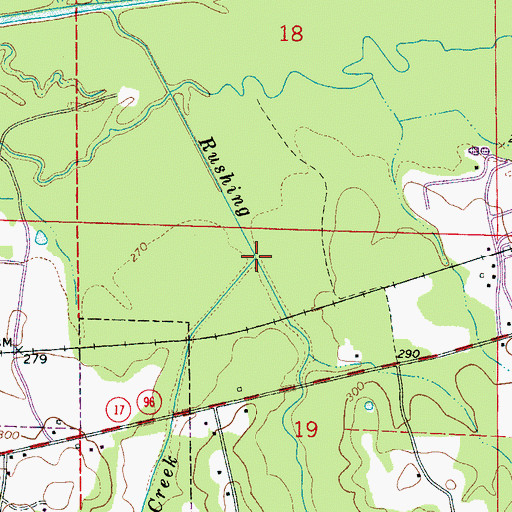 Topographic Map of Crane Creek, AL