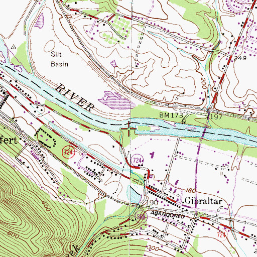 Topographic Map of Allegheny Creek, PA