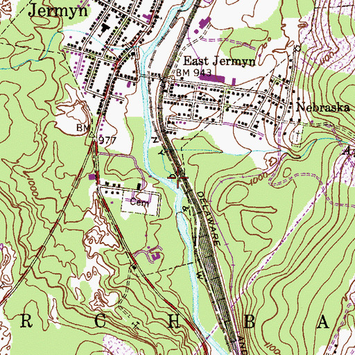Topographic Map of Aylesworth Creek, PA