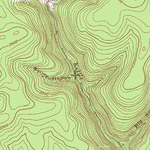 Topographic Map of Bailey Hollow, PA