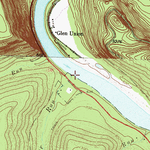Topographic Map of Baker Run, PA