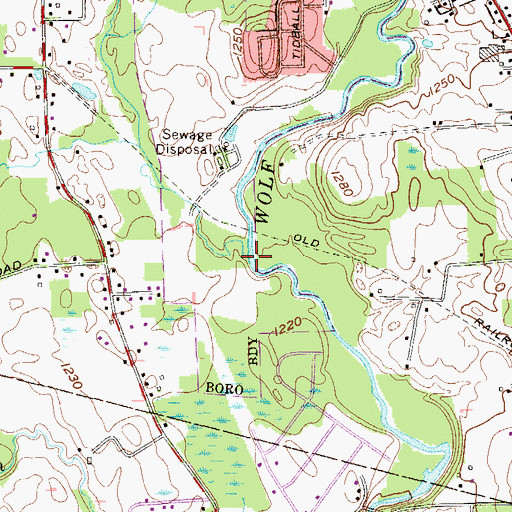 Topographic Map of Barmore Run, PA