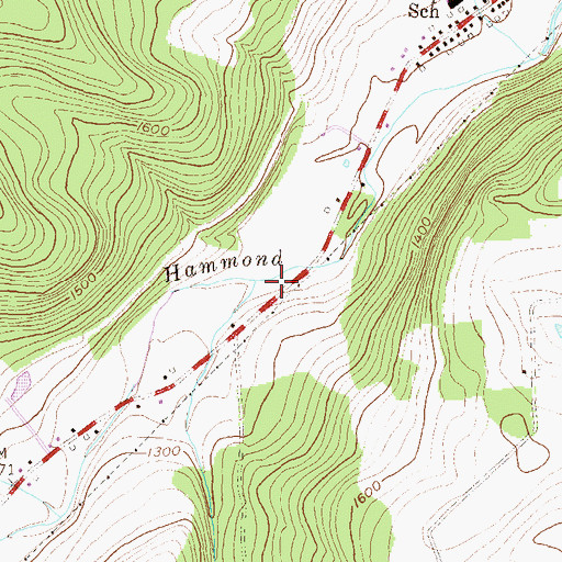 Topographic Map of Bear Creek, PA