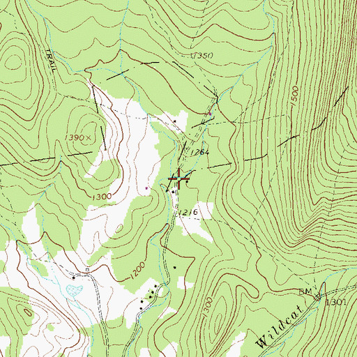 Topographic Map of Bear Gap Run, PA
