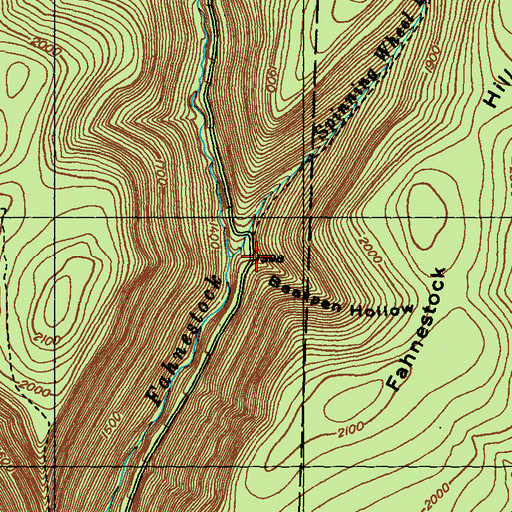 Topographic Map of Bearpen Hollow, PA