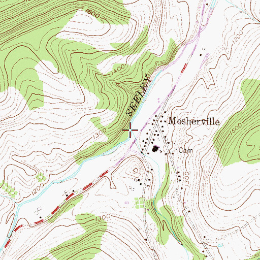 Topographic Map of Beckwith Creek, PA