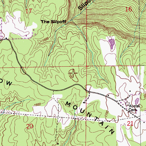 Topographic Map of Crow Mountain, AL