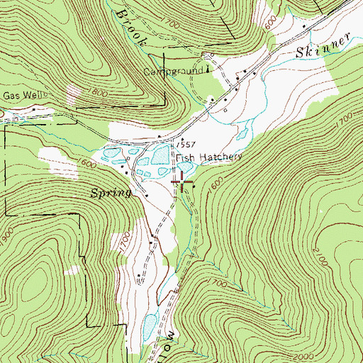 Topographic Map of Bemis Hollow, PA