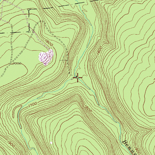 Topographic Map of Benner Run, PA
