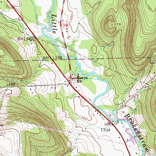 Topographic Map of Berea Church, PA
