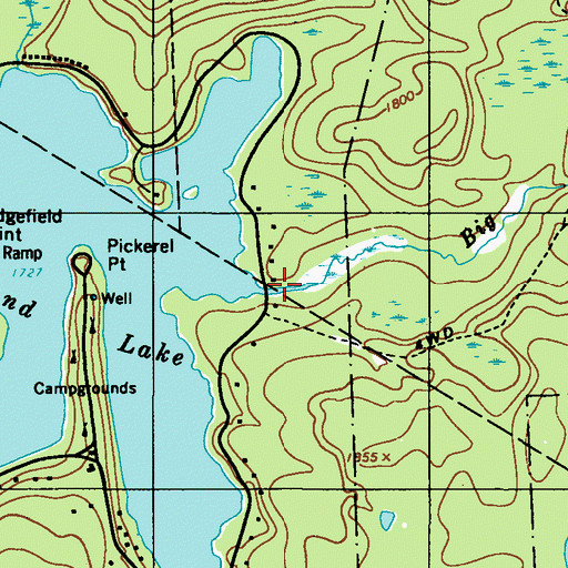Topographic Map of Big Inlet, PA