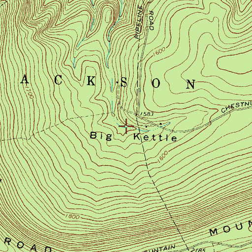 Topographic Map of Big Kettle, PA