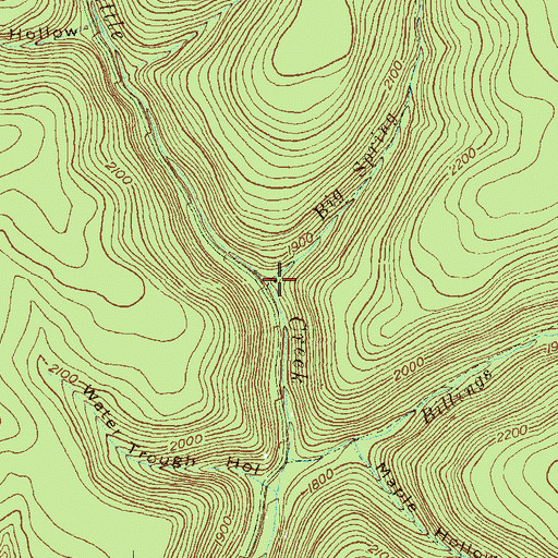 Topographic Map of Big Spring Brook, PA