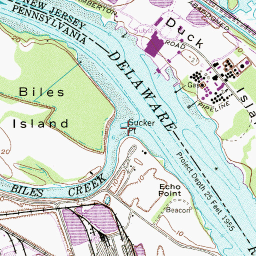 Topographic Map of Biles Creek, PA