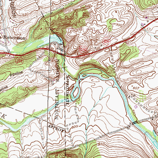 Topographic Map of Bixler Run, PA