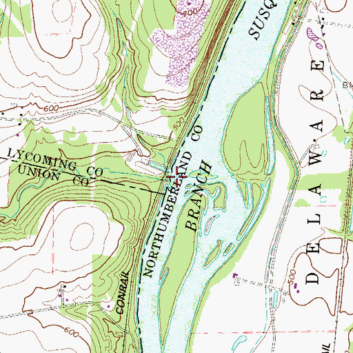Topographic Map of Black Run, PA