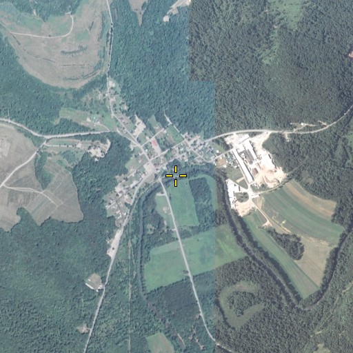 Aerial/Satellite Image of Blue Run, PA