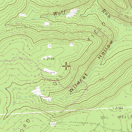 Topographic Map of Bradford Oil Field, PA