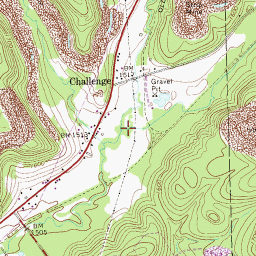 Topographic Map of Brandy Camp Creek, PA
