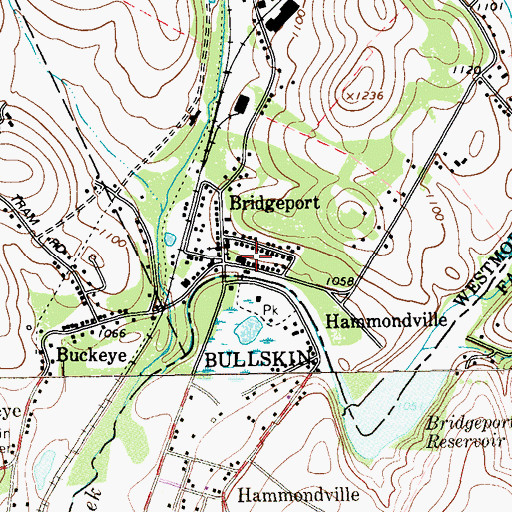 Topographic Map of Bridgeport, PA