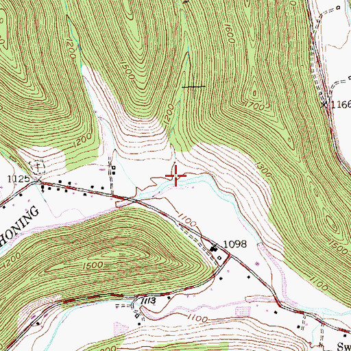 Topographic Map of Britton Run, PA