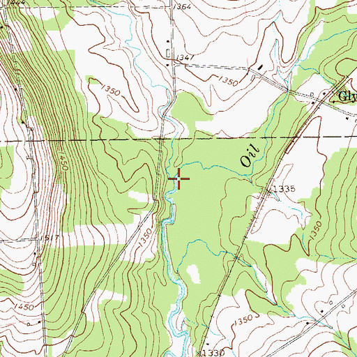 Topographic Map of Britton Run, PA