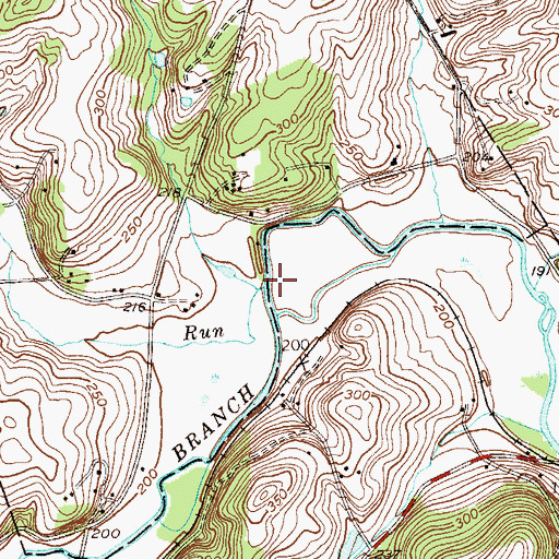 Topographic Map of Broad Run, PA