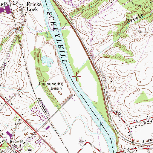 Topographic Map of Brooke Evans Creek, PA