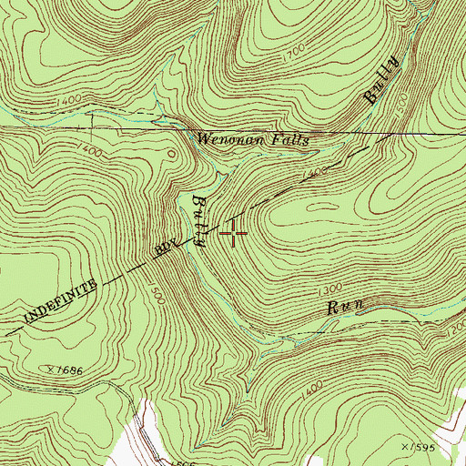 Topographic Map of Bully Run, PA