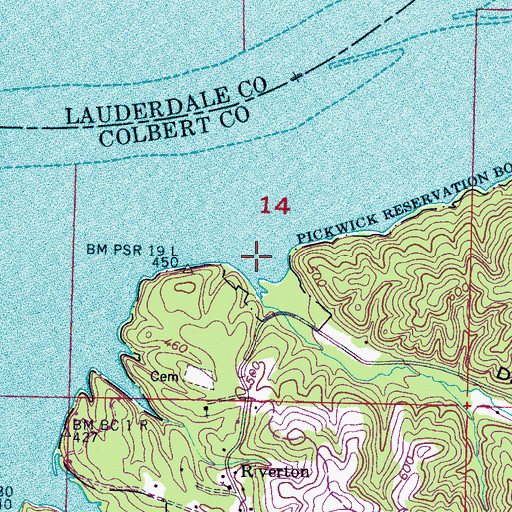 Topographic Map of Dark Hollow, AL