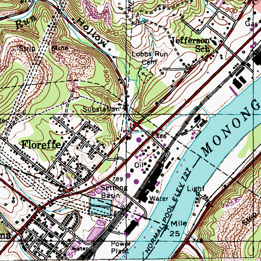 Topographic Map of Calamity Hollow, PA
