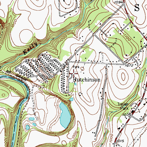 Topographic Map of Cameron School, PA