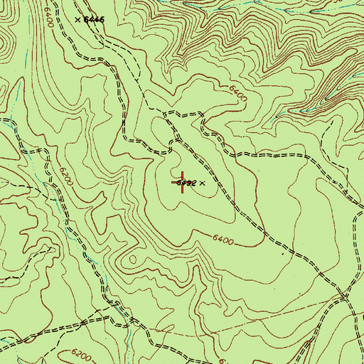 Topographic Map of Spring Ridge, AZ