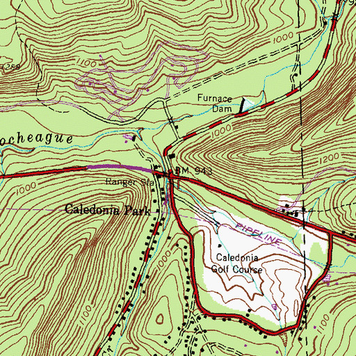 Topographic Map of Carbaugh Run, PA