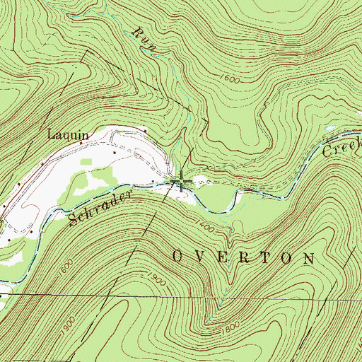 Topographic Map of Carbon Run, PA