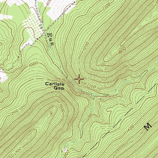 Topographic Map of Carlisle Gap, PA
