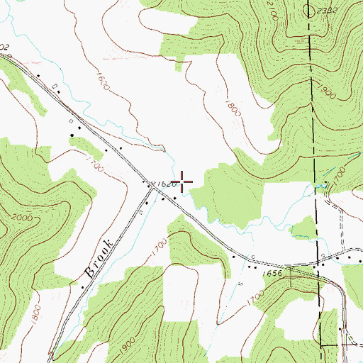 Topographic Map of Chapman Brook, PA